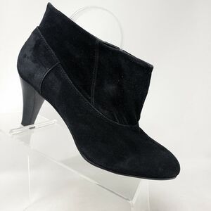 Kelsi Dagger Brooklyn Women's Size 10 Black Suede Leather Round Toe Ankle Boots
